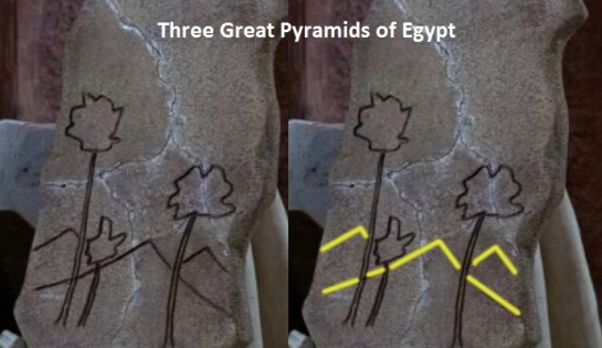 drawing 3 pyramids txt